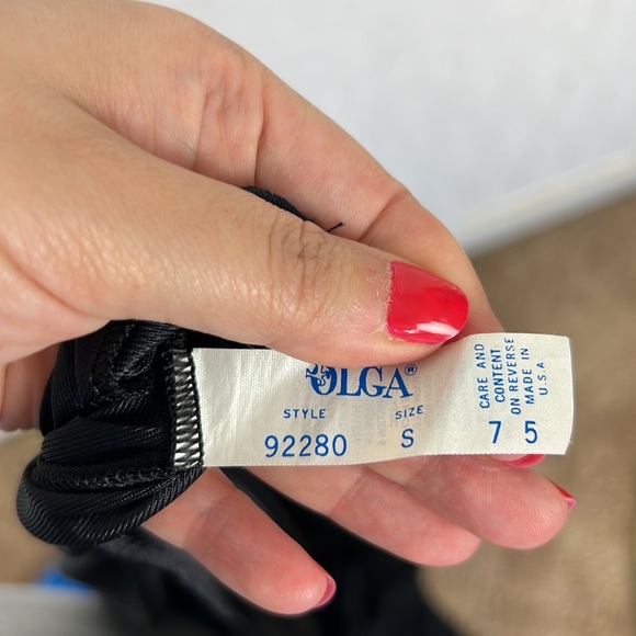 Vintage Olga Romantic Goth Lingerie Swing Dress Silky Lace Black Gothcore Slip - Picture 14 of 14